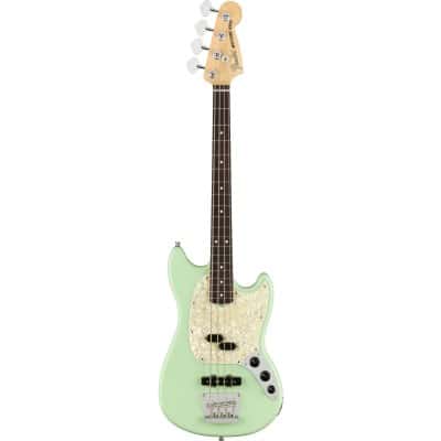 AMERICAN PERFORMER MUSTANG BASS RW, SATIN SURF GREEN