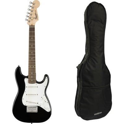 PACK MINI STRATOCASTER LRL BLACK + GIGBAG