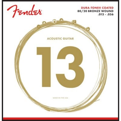 FENDER DURA-TONE COATED 80/20 BRONZE WOUND 13-56