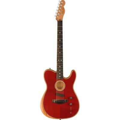 AMERICAN ACOUSTASONIC TELECASTER EBO, CRIMSON RED