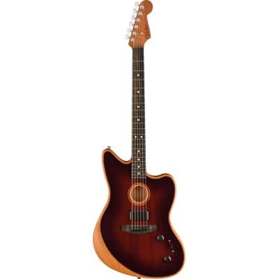 AMERICAN ACOUSTASONIC JAZZMASTER ALL-MAHOGANY EBO BOURBON BURST