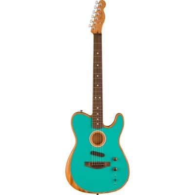 FENDER LTD ACOUSTASONIC PLAYER TELECASTER RW MIAMI BLUE