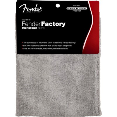 FENDER FENDER FACTORY MICROFIBER CLOTH, GRAY