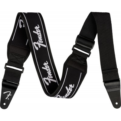 FENDER SWELL NEOPRENE LOGO STRAP, RUNNING LOGO, 2.5"