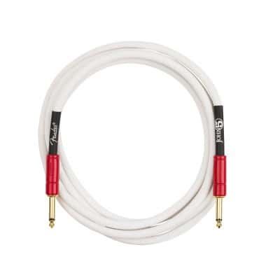 JOHN 5 INSTRUMENT CABLE WHITE AND RED 10'