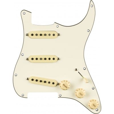 PRE-WIRED STRAT PICKGUARD, PURE VINTAGE '59 W/RWRP MIDDE