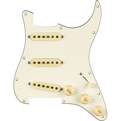 PRE-WIRED STRAT PICKGUARD, PURE VINTAGE '65 W/RWRP MIDDE