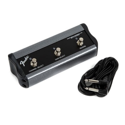 FENDER 3-BUTTON FOOTSWITCH: CHANNEL /GAIN / REVERB WITH 1/4" JACK