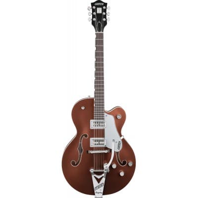 G6118T PLAYERS EDITION ANNIVERSARY HOLLOW BODY WITH STRING-THRU BIGSBY RW, TWO-TONE COPPER METALLIC-