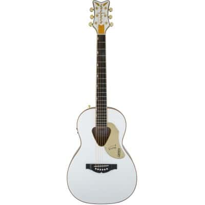 GRETSCH GUITARS G5021WPE RANCHER PENGUIN PARLOR ACOUSTIC-ELECTRIC, FISHMAN PICKUP SYSTEM, WHITE