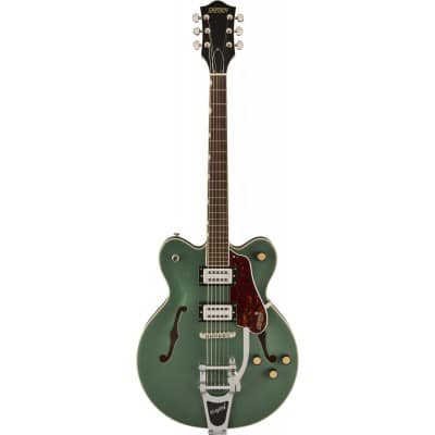 G2622T STREAMLINER CENTER BLOCK DOUBLE-CUT WITH BIGSBY LRL BROAD'TRON BT-3S PICKUPS STEEL OLIVE