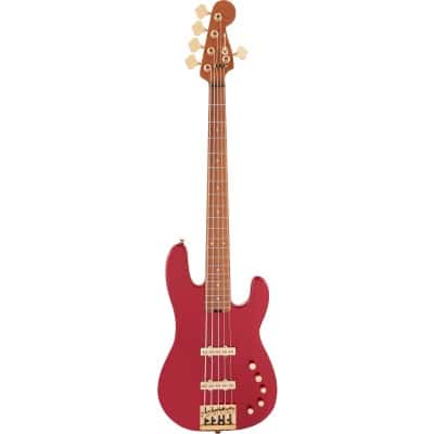 CHARVEL PRO-MOD SAN DIMAS BASS JJ V MN, CANDY APPLE RED