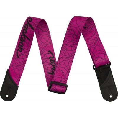 JACKSON GUITARS JACKSON® CRACKED MIRROR STRAP PINK 2"