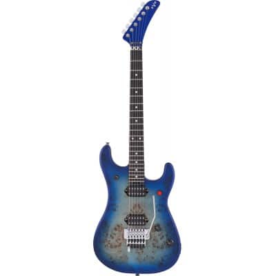 EVH 5150 DELUXE POPLAR BURL EBO, AQUA BURST