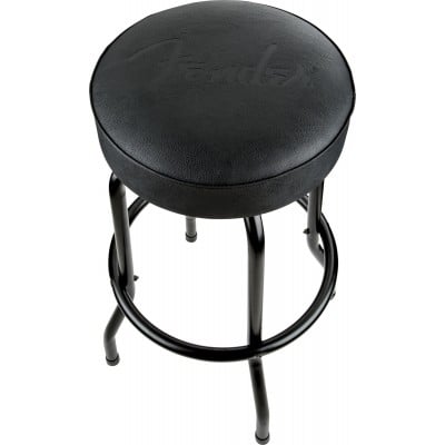 EMBOSSED BLACK LOGO BARSTOOL BLACK-BLACK 30