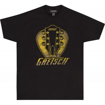 GRETSCH GUITARS GRETSCH HEADSTOCK PICK T-SHIRT BLACK MEDIUM