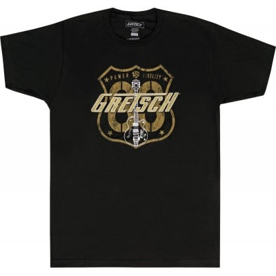 GRETSCH GUITARS GRETSCH ROUTE 83 T-SHIRT BLACK SMALL