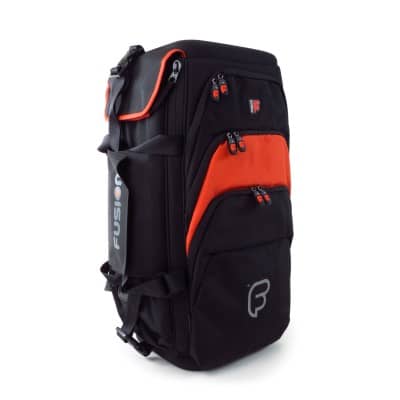 FUSION BAGS HOUSSE TRIPLE TROMPETTE PREMIUM BRASS NOIRE ET ORANGE PB-06-O 