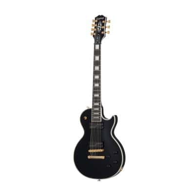 LES PAUL CUSTOM ORIGINS 7 MATT HEAFY + CASE EBONY ARTIST IBG