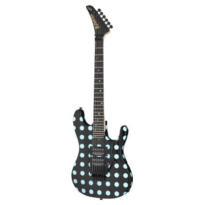 KRAMER NIGHTSWAN BLACK WITH BLUE POLKA DOTS