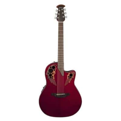 OVATION CELEBRITY ELITE MID CUTAWAY RUBY RED