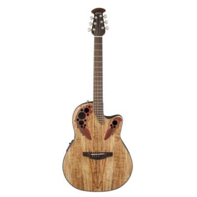 OVATION CELEBRITY ELITE PLUS MID CUTAWAY NATURAL SPALTED MAPLE