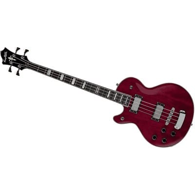 HAGSTROM GAUCHER SWEDE BASS CHERRY RED