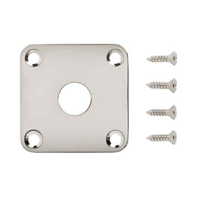 GIBSON ACCESSORIES PARTS METAL JACK PLATE NICKEL