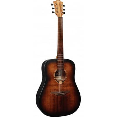 LAG TRAMONTANE T70D-B&B DREADNOUGHT BLACK & BROWN