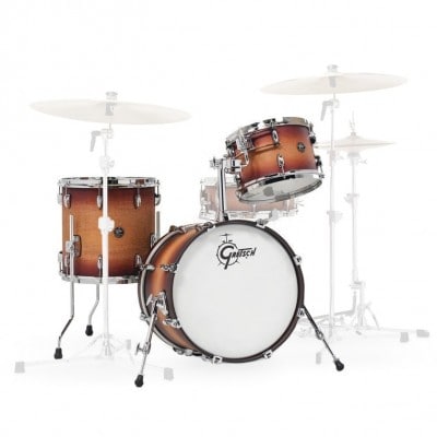 GRETSCH DRUMS RENOWN MAPLE JAZETTE 18 SATIN TOBACCO BURST