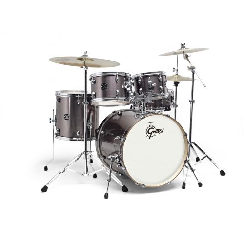 GRETSCH DRUMS NEW ENERGY FUSION 20 GREY STELL + CYMBALES PAISTE 101