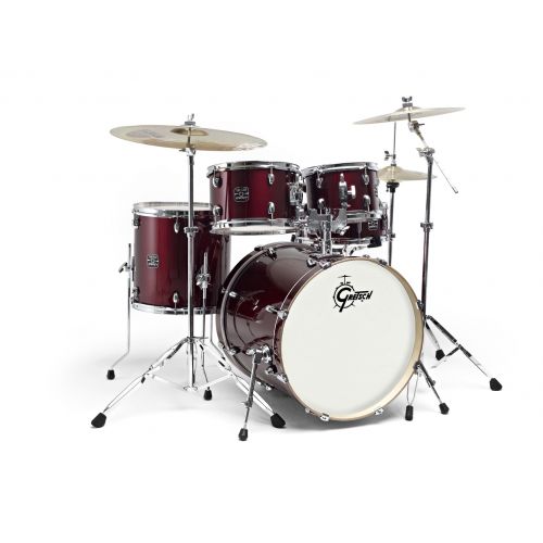 GRETSCH DRUMS NEW ENERGY FUSION 20 WINE RED + CYMBALES PAISTE 101