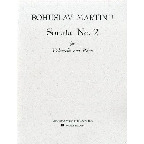  Martinu Bohuslav - Sonate N°2 - Violoncelle Et Piano