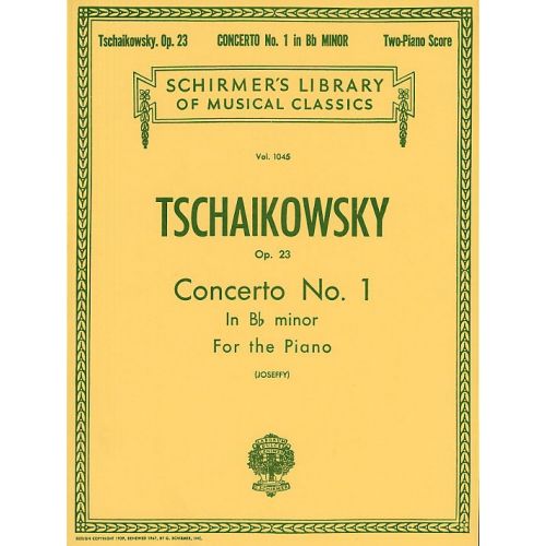 SCHIRMER PYOTR ILYICH TCHAIKOVSKY PIANO CONCERTO NO.1 IN B FLAT MINOR OP.23 - TWO PIANOS