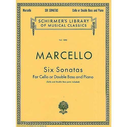  Benedetto Marcello - Six Sonatas - Cello Or Double Bass