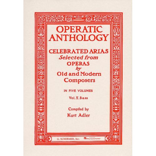  Operatic Anthology Vol.5 - Basse Et Piano
