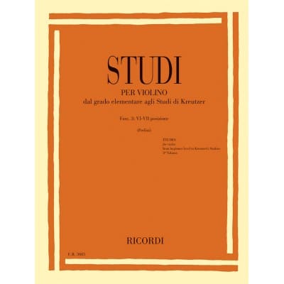 STUDI PER VIOLINO - FASC. III: VI-VII POSIZIONE