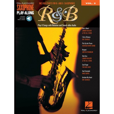 HAL LEONARD HAL LEONARD SAXOPHONE PLAY ALONG VOL.2 - R&B + AUDIO EN LIGNE