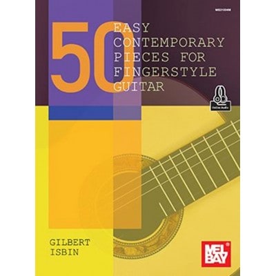 MEL BAY ISBIN - 50 EASY CONTEMPORARY PIECES - GUITARE SOLO