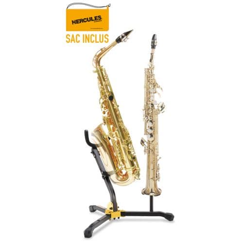 HERCULES STANDS STAND DOUBLE DE SAX ALTO/TENOR & SOPRANO