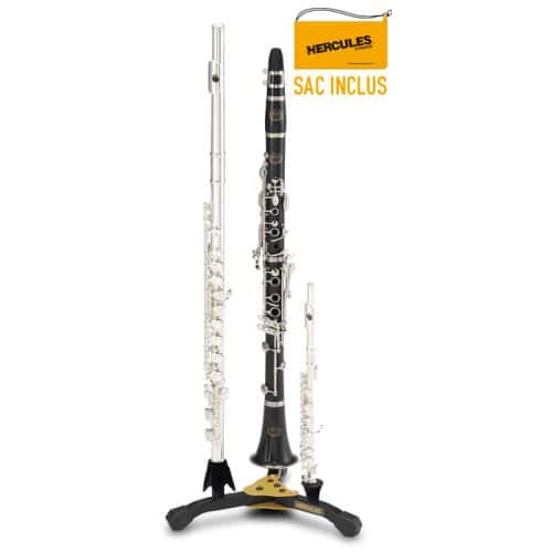 STAND FOR 2 CLARINETS/FLUTES AND 1 PICCOLO WITH BAG DS543BB