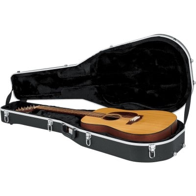 ETUI POUR GUITARES FOLK 12 CORDES - ABS NOIR