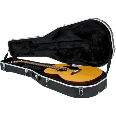 CASE FOR FOLK GUITARS BLACK ABS