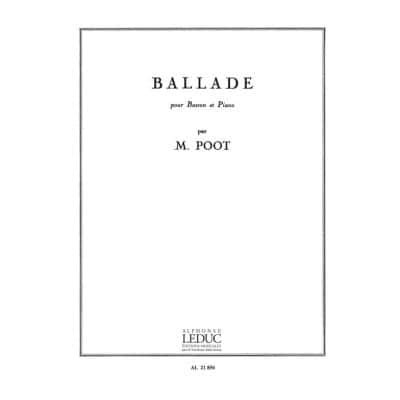 LEDUC POOT MARCEL - BALLADE - BASSON & PIANO