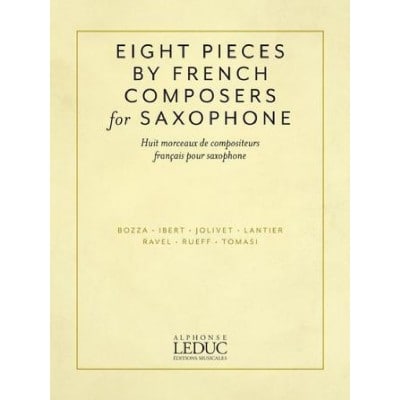  Eight Saxophone Pieces By French Composers - Sax Alto Et Piano