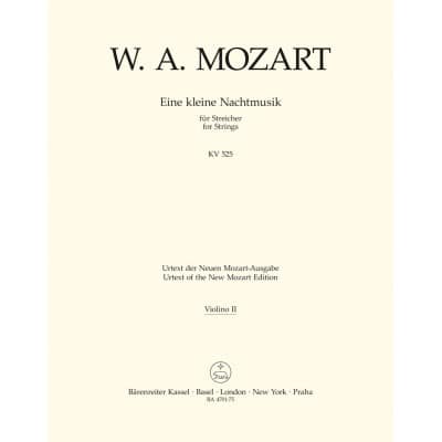 MOZART WOLFGANG AMADEUS - MOZART - KLEINE NACHTMUSIK (VIOLON 2)