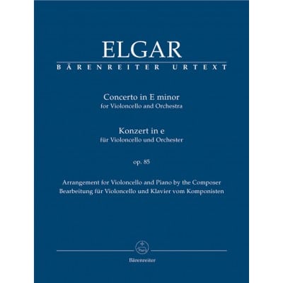  Elgar E. - Konzert Für Violoncello Und Orchester Op.85 - Violoncelle Et Piano  