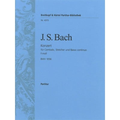  Bach J. S. - Cembalokonzert F-moll Bwv 1056 - Conducteur
