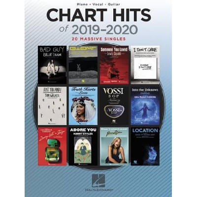 CHART HITS OF 2019-2020 - PIANO, CHANT ET GUITARE