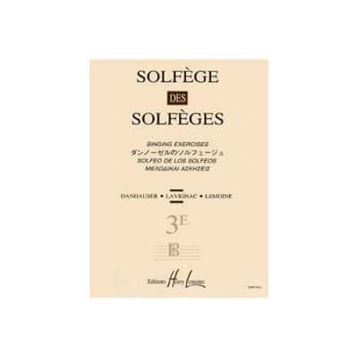  Lavignac Albert - Solfege Des Solfeges Vol.3e Sans Accompagnement